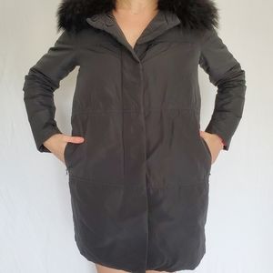 Moncler Winter Coat with Fur Collar